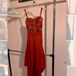 Gracine Red Lace Dress
